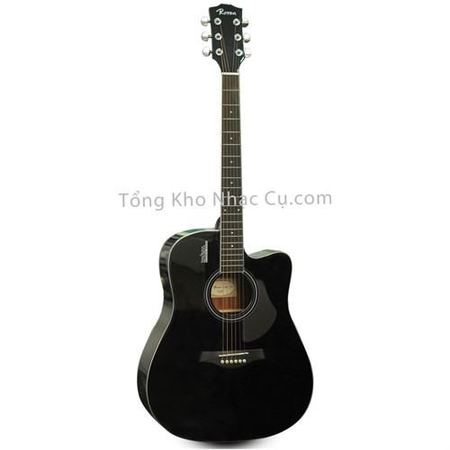 Đàn Guitar Acoustic Rosen G12BK (Gỗ Thịt - Solid top)