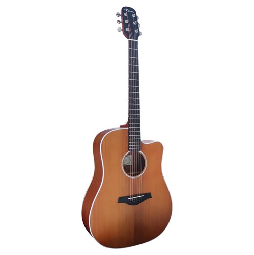 Đàn Guitar Acoustic Rosen N10 (New Model) Màu Cam Nâu Chính Hãng ( Full Box) - Tặng Kèm Khoá Học Hiển Râu