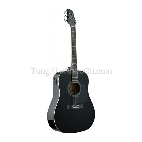 Đàn Guitar Acoustic Stagg SW201BK (Dáng tròn-Có EQ)