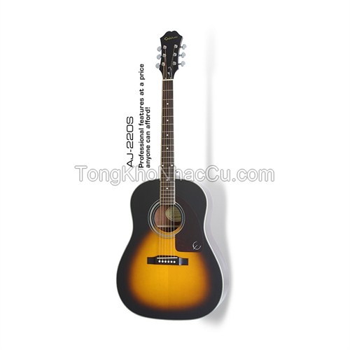 Đàn Guitar Acoustic Epiphone AJ-220S Vintage Sunburst