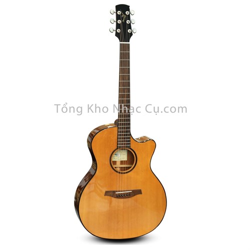 Đàn Guitar Acoustic Handmade Thuận Guitar AT-02C (Nâu Cổ Điển )
