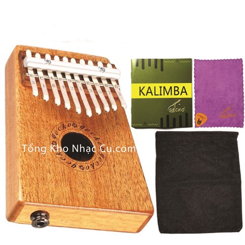Đàn Kalimba Gecko 10 Phím K10MEQ (Gỗ Mahogany - Mbira Thumb Finger Piano 10 Keys) 