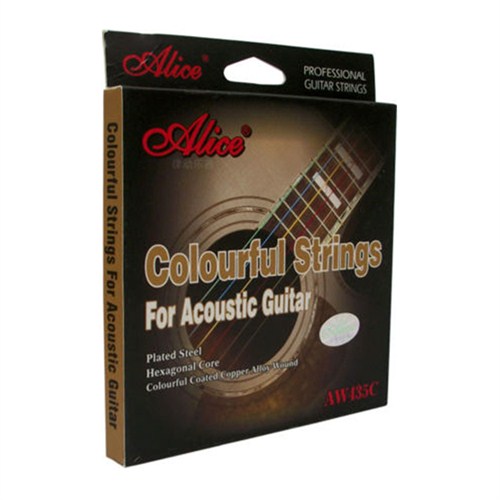Dây đàn guitar acoustic Alice AW435C (Bộ 6 dây)