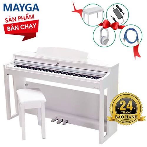Đàn Piano Điện Mayga MH-20WH (Chính hãng Full Box 100%)