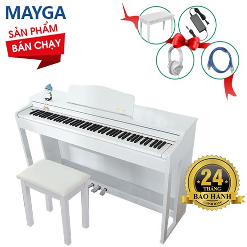 Đàn Piano Điện Mayga MP-13WH (Chính hãng Full Box 100%)