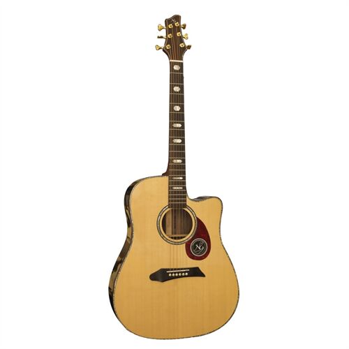 Đàn Guitar Acoustic NG AM411RS Natural (Full Solid ) - Tặng Kèm Bao Đàn Chính Hãng NG