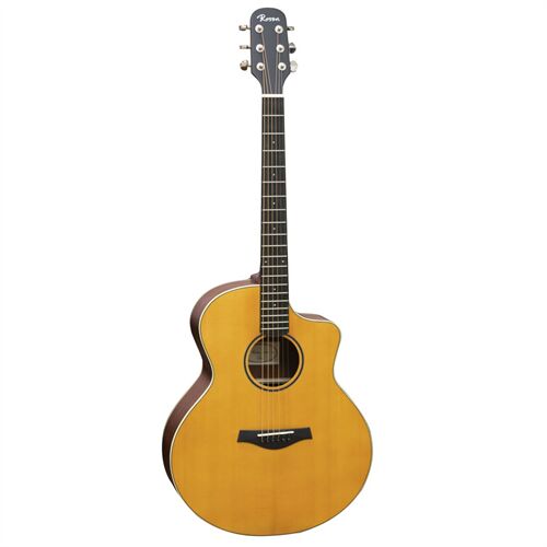 Đàn Guitar Acoustic Rosen N10JF Vàng Đậm (New Model) Chính Hãng ( Full Box) - Tặng Kèm Khoá Học Hiển Râu