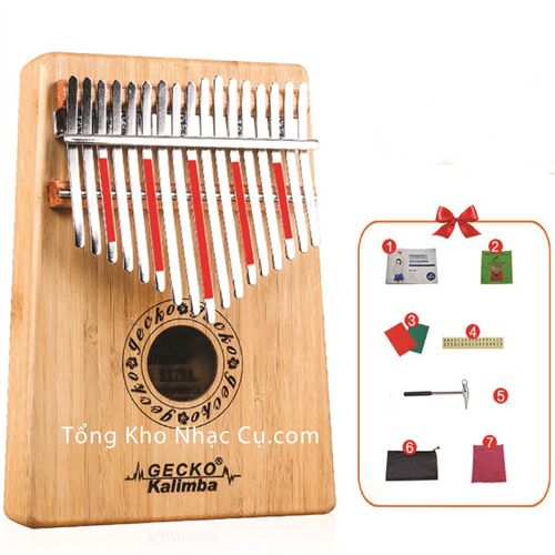 Đàn Kalimba Gecko 17 Phím K17BA (Gỗ Trúc - Mbira Thumb Finger Piano 17 Keys)