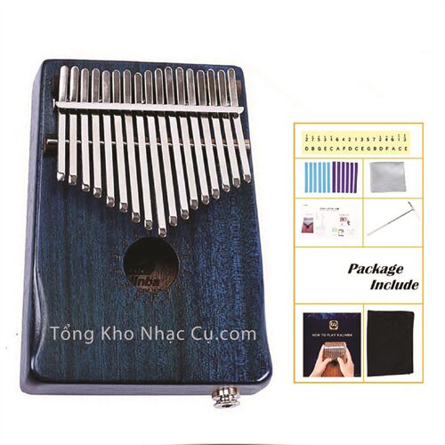 Đàn Kalimba Walter 17 Phím WK-17BLEQ (Có EQ - Gỗ Mahogany - Mbira Thumb Finger Piano 17 Keys)