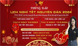 Thông Báo Lịch Nghỉ Tết Nguyên Đán 2024 (TYGY MUSIC)