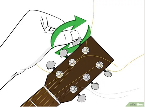 tháo dây đàn guitar acoustic hướng dẫn thay dây