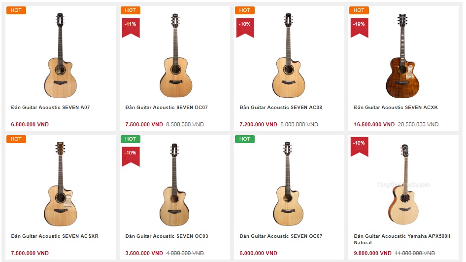 Mua bán guitar acoustic giá rẻ đà nẵng cần thơ bình dương vinh nghệ an