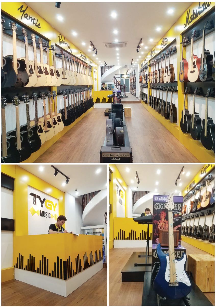 Shop đàn guitar lớn nhất Sài Gòn