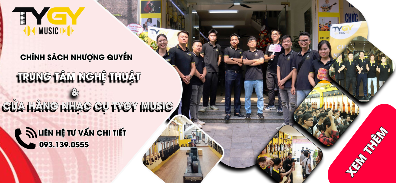 Cơ Hội Nhượng Quyền Trung Tâm TYGY Music